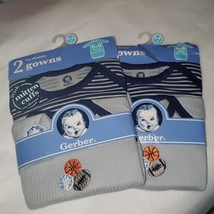 Gerber onesie gowns with mitten cuffs 💥